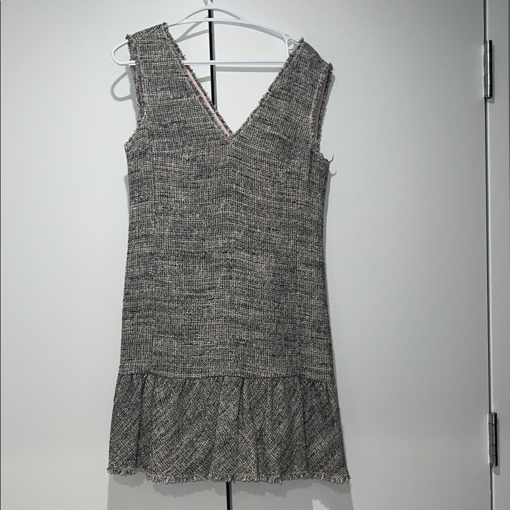 Rebecca Taylor Textured Gray Mini Dress